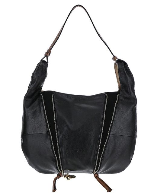 See By Chloé Leather Indra Hobo Bag in Black | Lyst
