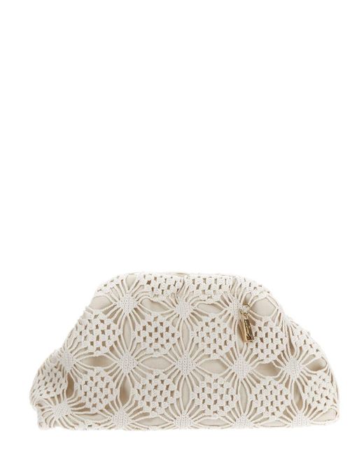 La Milanesa White Taormina Crochet Bag