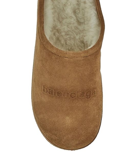 Balenciaga Brown Alaska Slipper for men