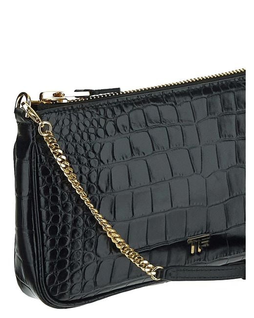 Tom Ford Crocodile Crossbody Bag in Black Lyst