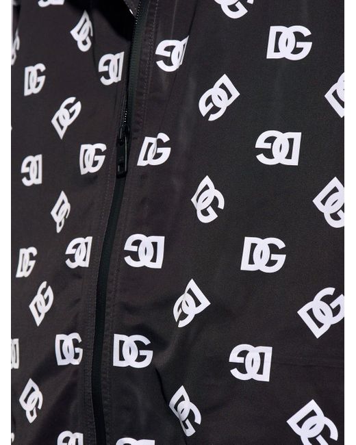 Dolce & Gabbana Black Logo Jacket for men