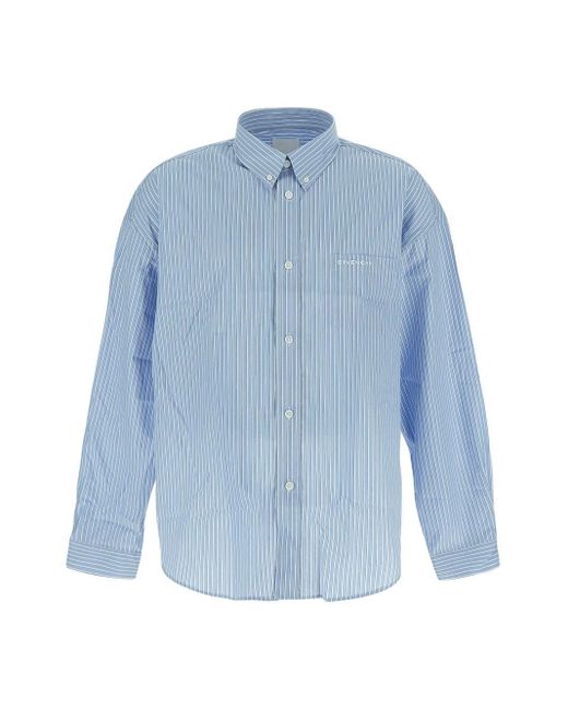 Givenchy Blue Striped Shirt for men