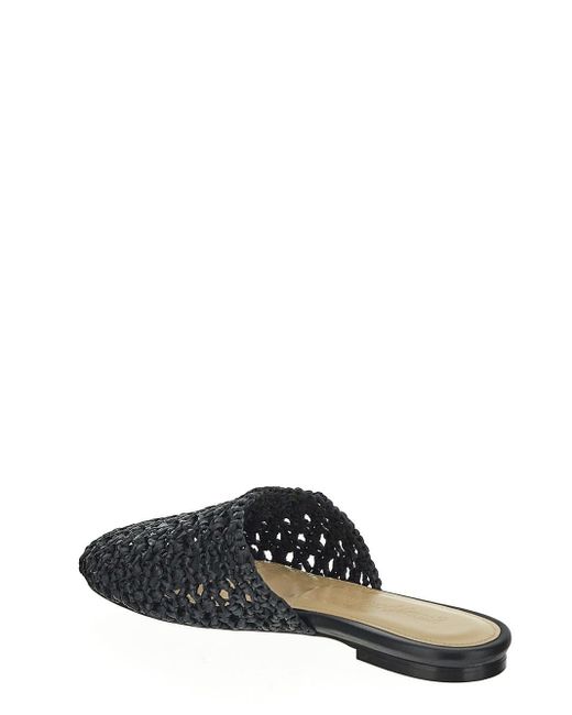 Gentry Portofino Black Flat Mule