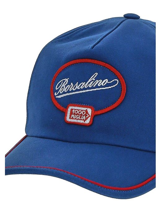 Borsalino Blue 1000 Miglia Baseball Cap for men