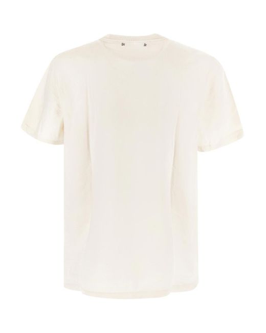 Golden Goose Deluxe Brand White Logo T-shirt for men