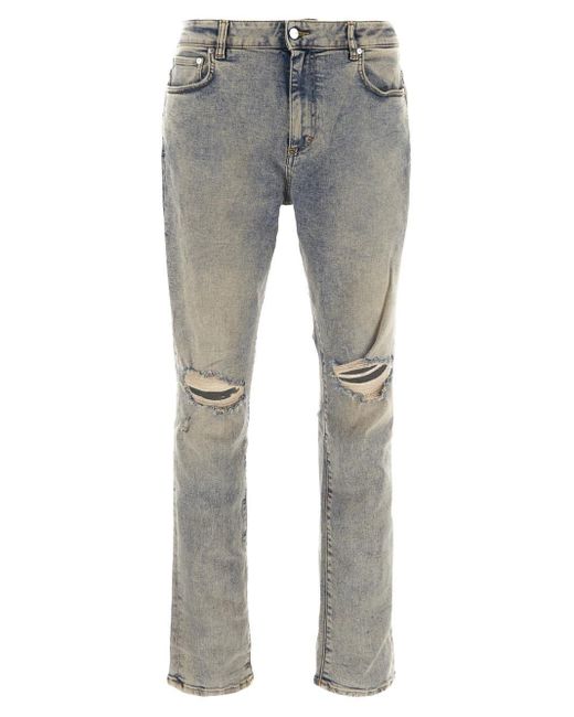 Represent Destroyer Denim Jeans in Gray for Men | Lyst