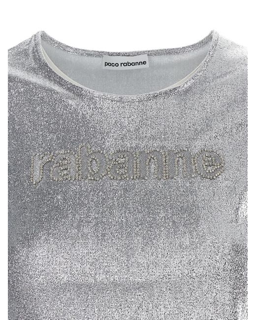 Rabanne Gray Logo Top