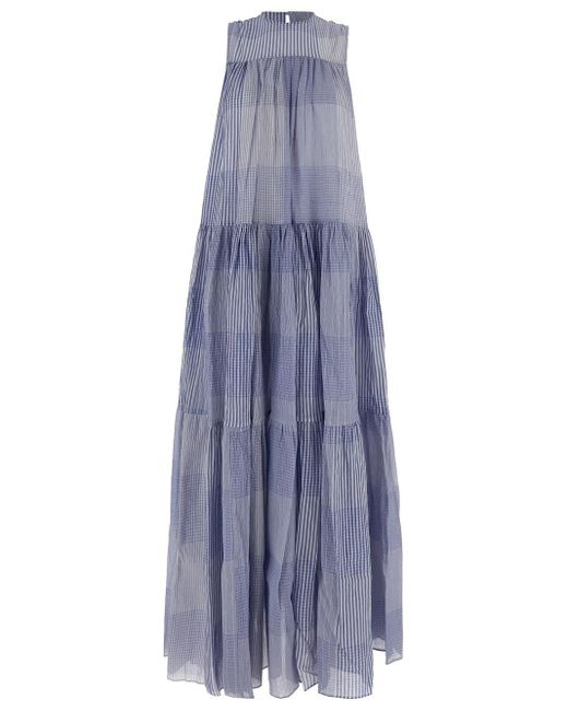Semicouture Blue Cotton Dress