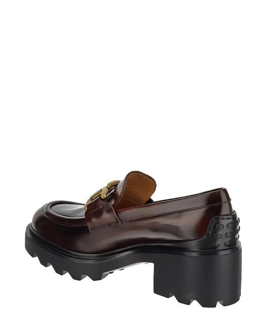 Tod's Brown Carro Loafers