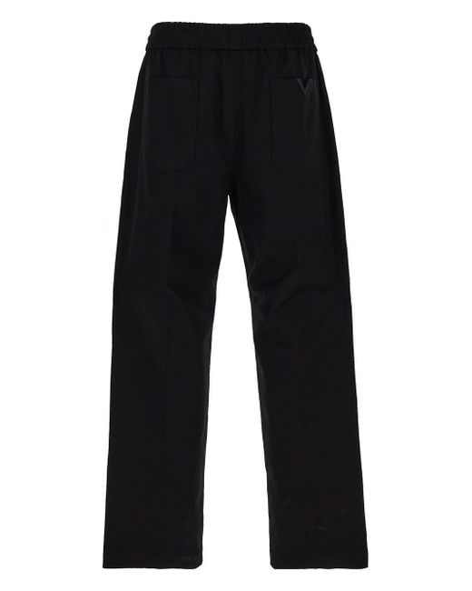 Valentino Blue Cotton Trousers for men