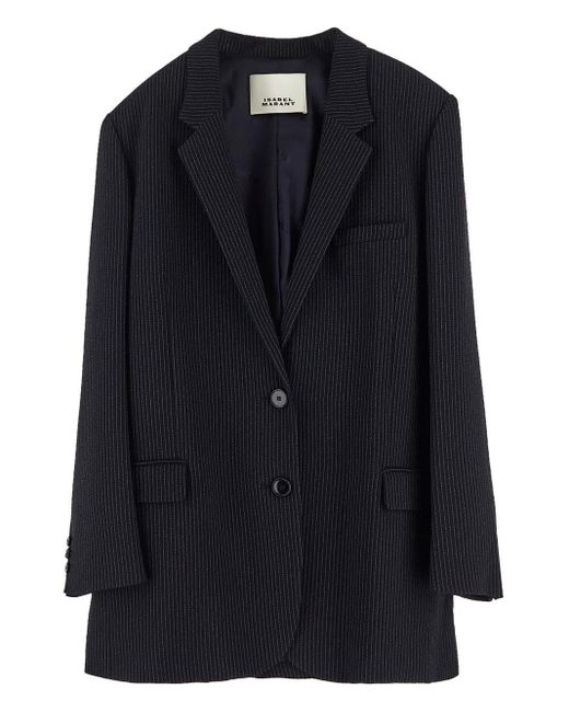 Isabel Marant Black Oceany Single-Breasted Blazer