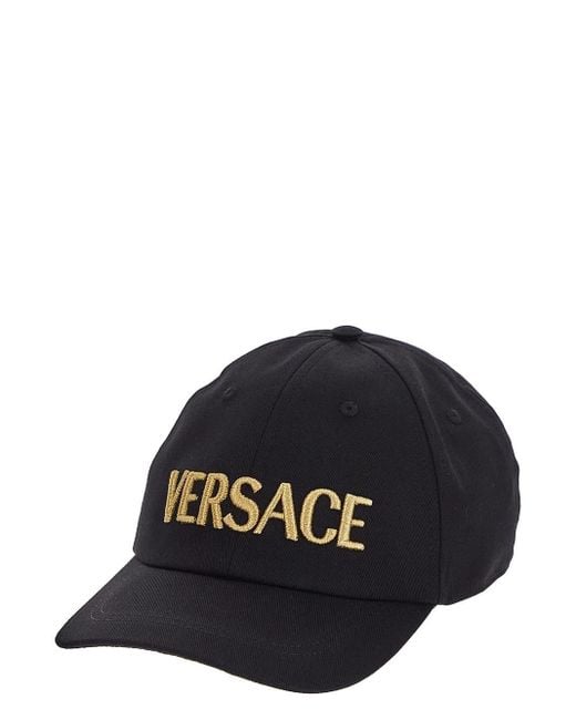 Versace Black Baseball Hat for men