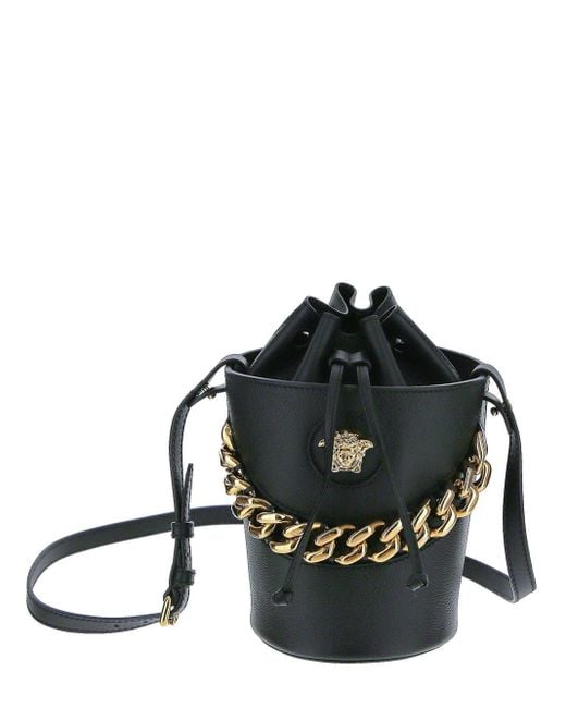 Versace Black Medusa Bucket Bag