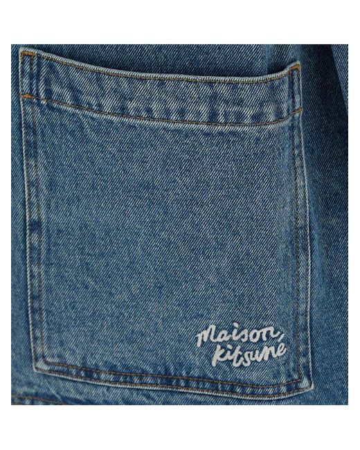 Maison Kitsuné Blue Denim Jacket for men