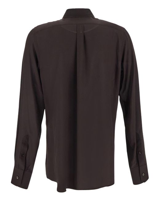 Dolce & Gabbana Black Silk Shirt for men