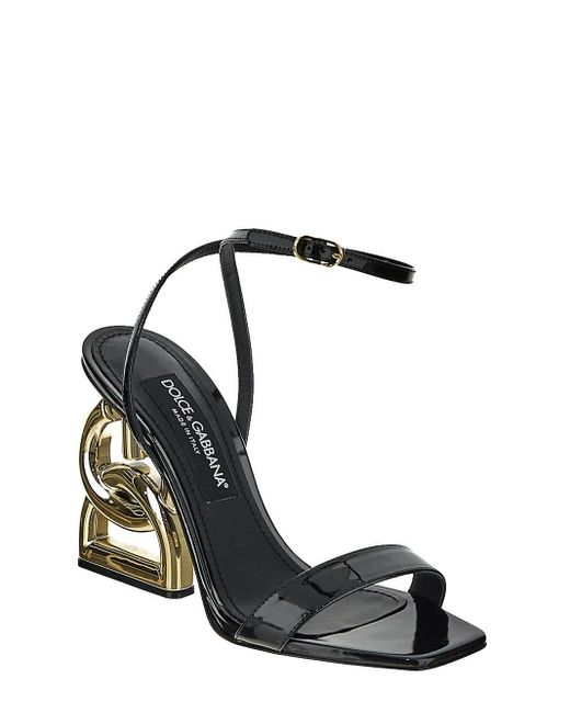 Dolce & Gabbana Black Logo Heel Shoe