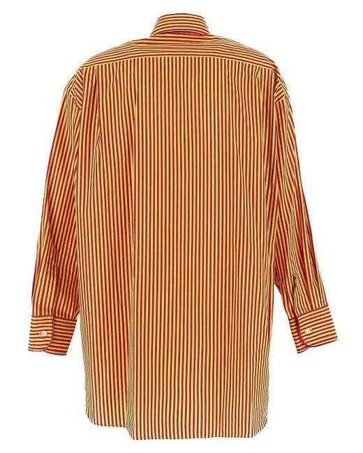 Etro Brown Striped Shirt