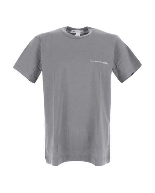 Comme des Garçons Gray Logo T-shirt for men