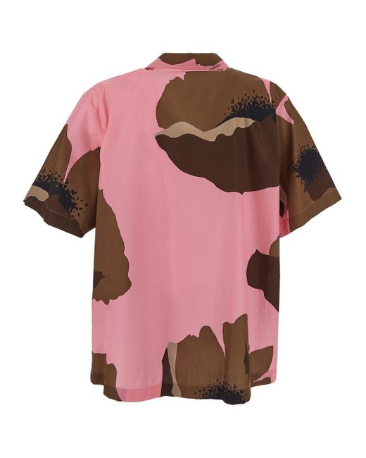 Valentino Pink Cotton Shirt for men