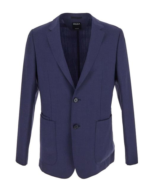 Zegna Blue Classic Suit for men