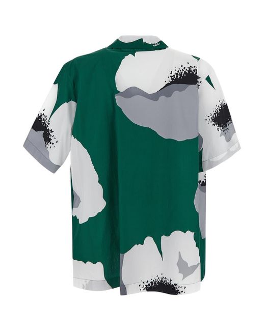 Valentino Green Cotton Shirt for men