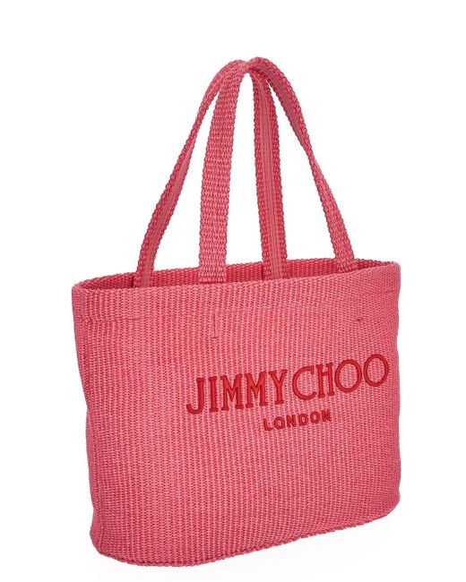 Jimmy Choo Pink Beach Bag