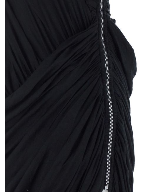 Rick Owens Blue Lido Draped Gown