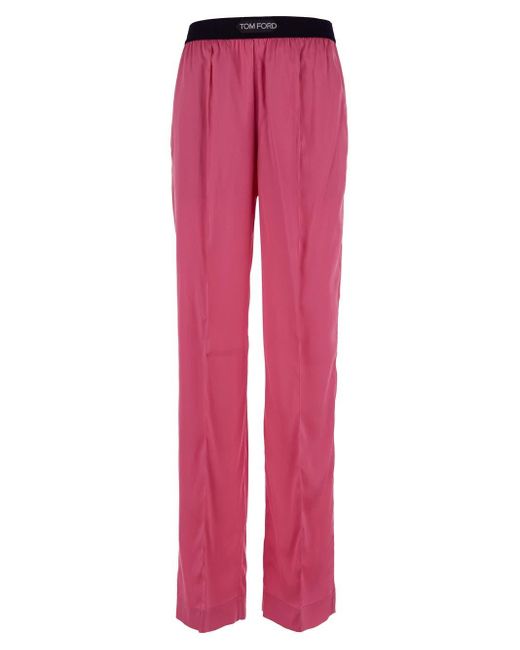 Tom Ford Pink Silk Trousers