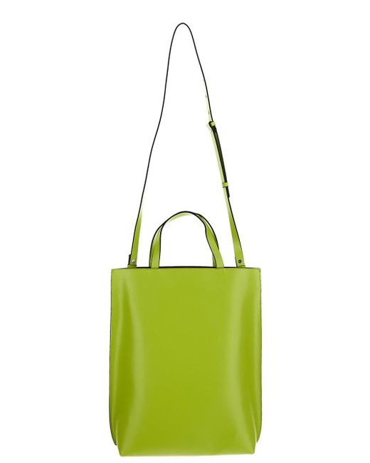 Ganni Medium Tote Bag in Green | Lyst