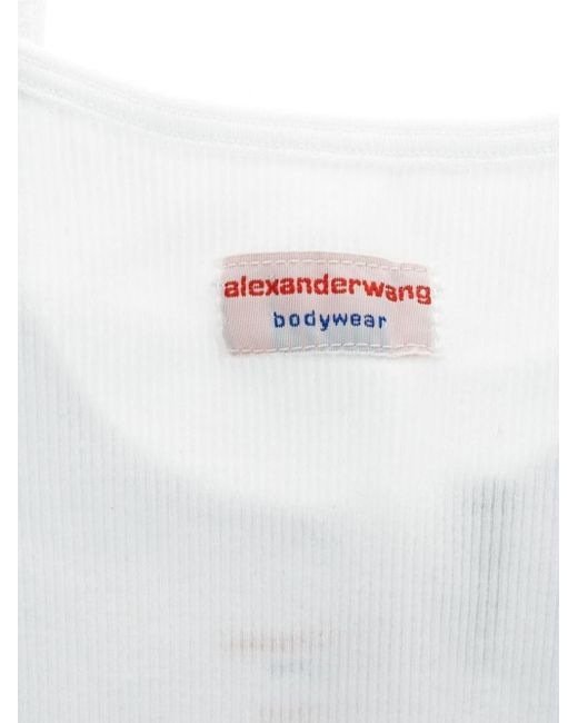 Alexander Wang Gray Ribbed Cami Top