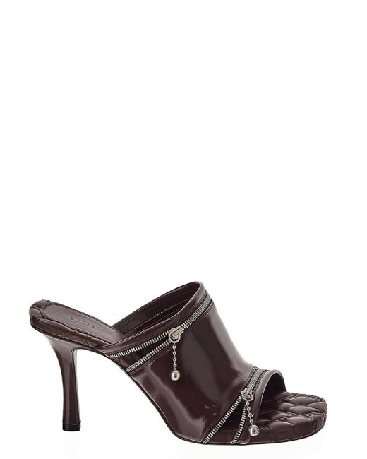 Burberry Brown Leather Sandals