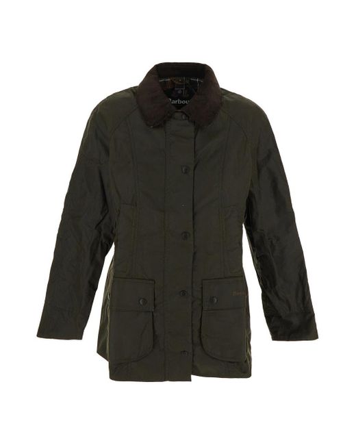 Barbour Gray Classic Beadnell Wax Jacket