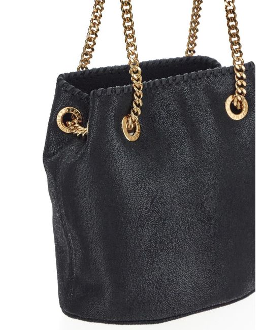 Stella McCartney Black Chain Strap Bucket Bag
