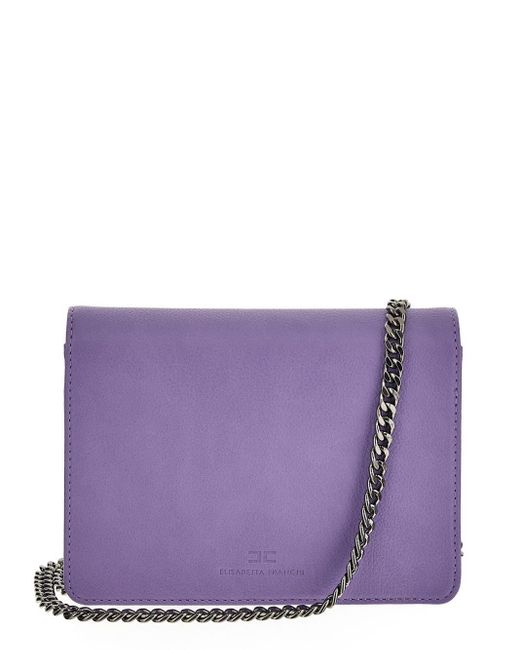 Elisabetta Franchi Purple Cross Body Bag