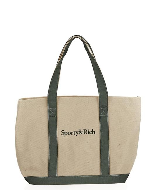 Sporty & Rich Natural Logo Bag