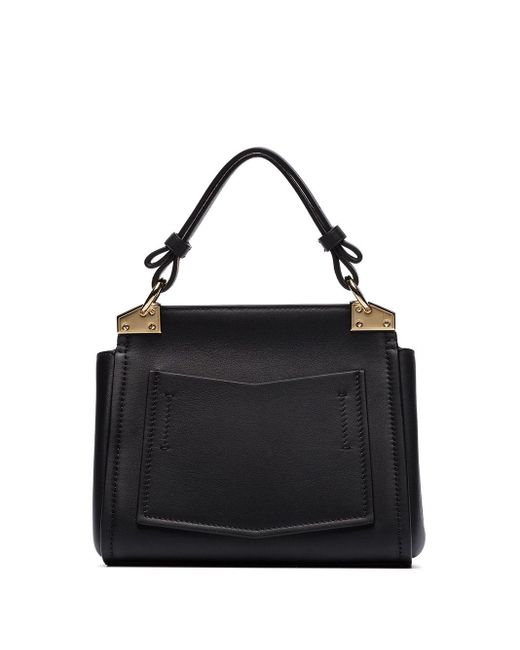 Givenchy Black Mini Mystic Leather Top Handle Bag