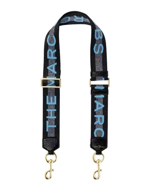 Marc Jacobs Synthetic Black Logo Belt in Blue | Lyst UK