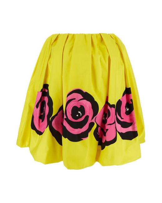 Miu Miu Yellow Puffed Skirt