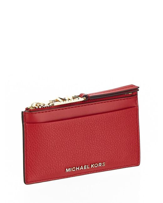 Michael kors red coin purse deals