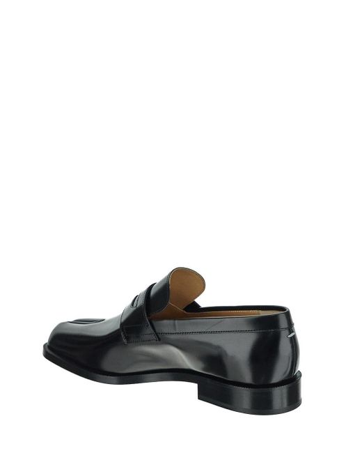 Maison Margiela Black Tabi Business Casual Shoes for men