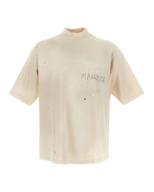 Maison Margiela White Logo T-shirt for men