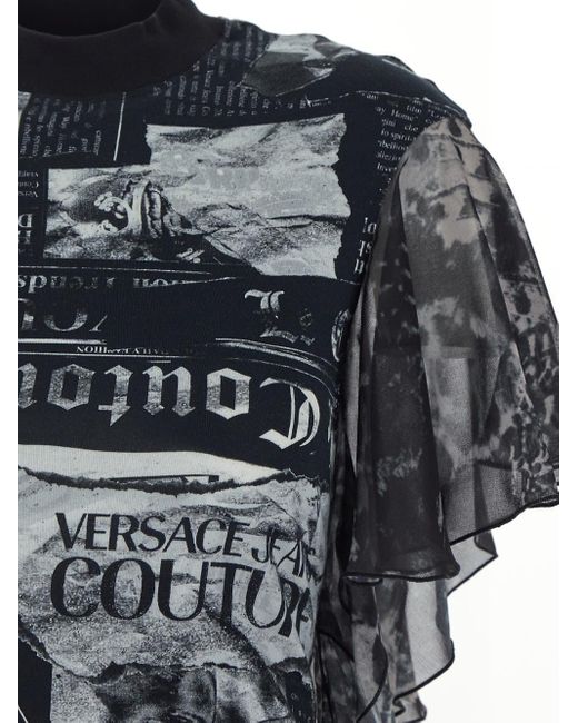 Versace Black Printed Dress