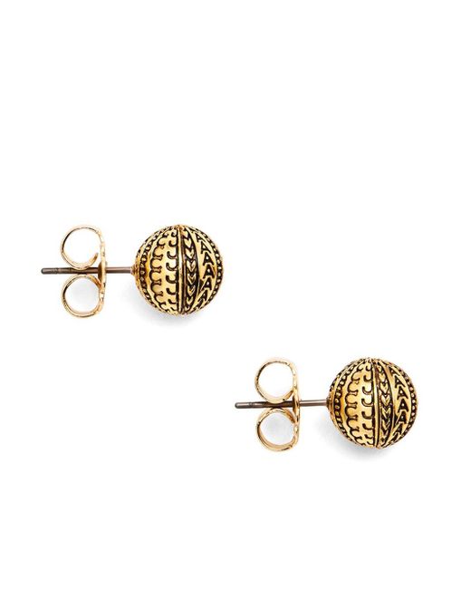 Marc Jacobs Metallic Logoed Earrings
