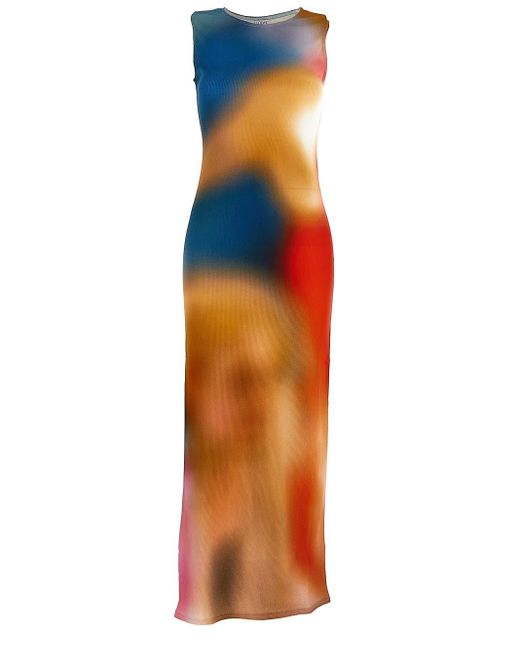 Loewe Multicolor Blur Print Tank Dress