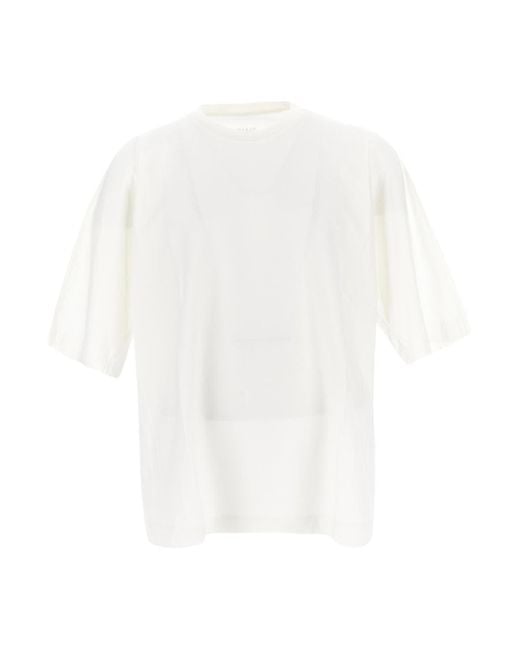 Homme Plissé Issey Miyake White Essential T-shirt for men