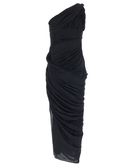 Rick Owens Blue Lido Draped Gown