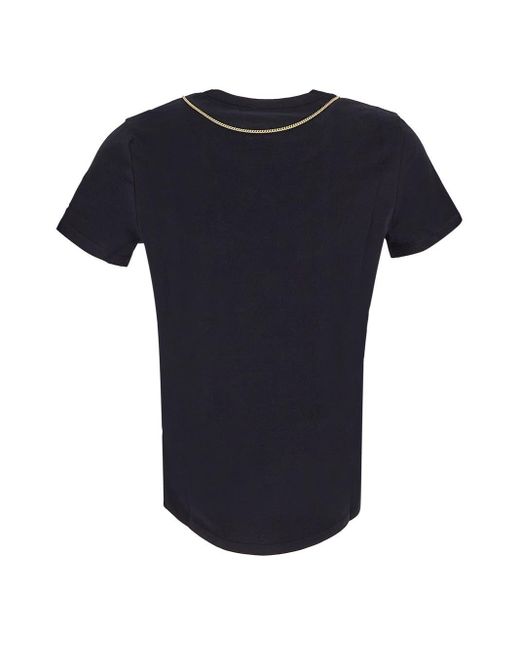 Elisabetta Franchi Black Cotton T-Shirt