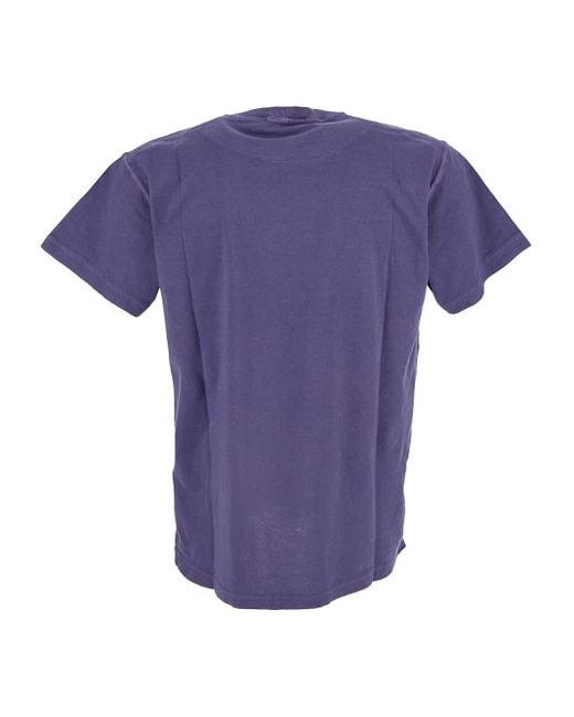 Stone Island Cotton T shirt in Purple for Men Lyst UK