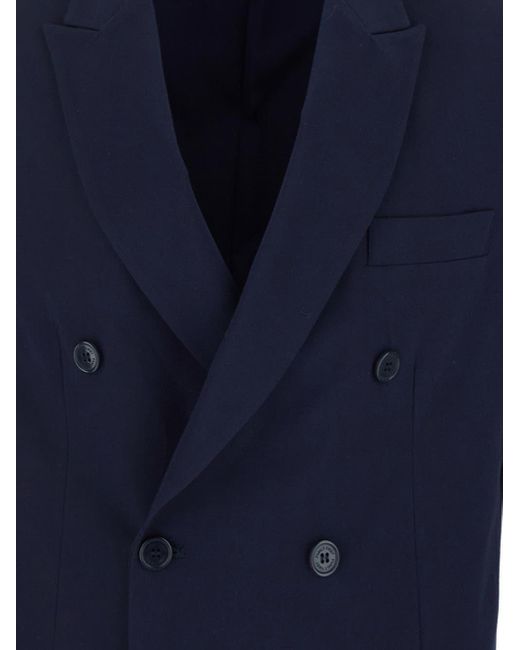 FAMILY FIRST Blue Double-breasted Jacket for men