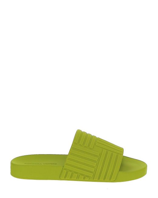 Bottega Rubber Kiwi Slides in Green Lyst